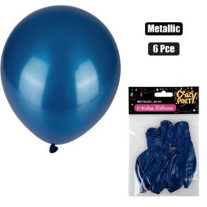 Balloons helium 6pc metallic blue f-01