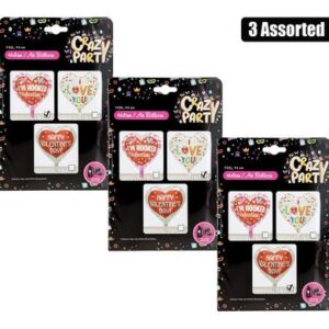 Balloon helium foil i love white f-01