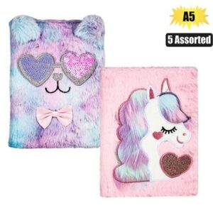 Novelty notebook plush a5