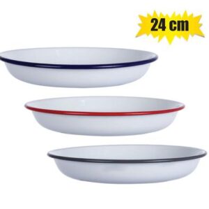 Plate enamel 24cm pasta