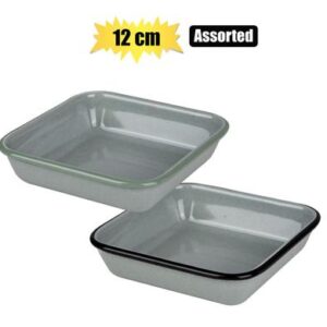 Plate enamel 12cm square