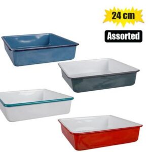 Brownie pan enamel 24cm