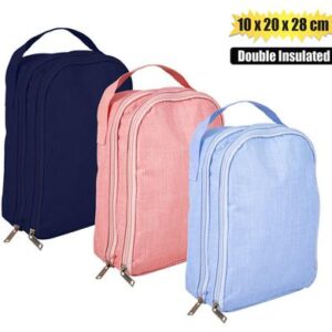 Lunch bag 10x20x28cm insulated double