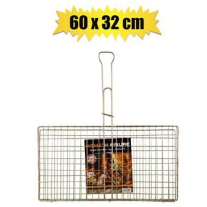 Braai mtl rectangular 60x32cm h&l