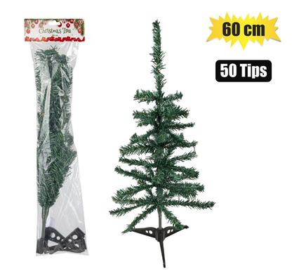 Xmas tree 60cm plastic stand (50 tips)