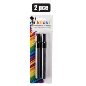 Marker permanent round tip 2pce