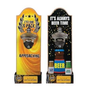 Bottle opener mdf wall w/words+tray