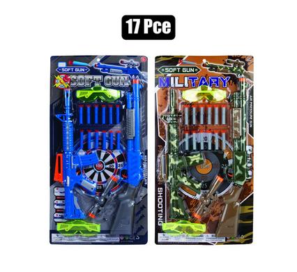 Gun rifle suction dart set 17pc