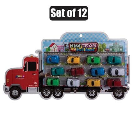 Vehicle racer set of 12 5cm each