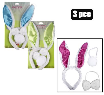 Easter bunny ears tail & bowtie 3pc